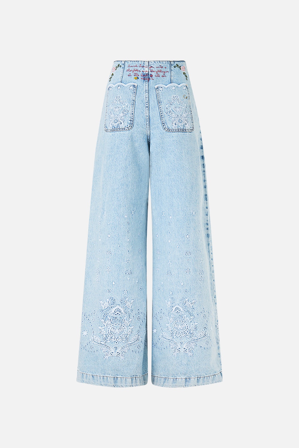 LUNA KITSCH STITCH HIGH RISE WIDE LEG JEAN - 10