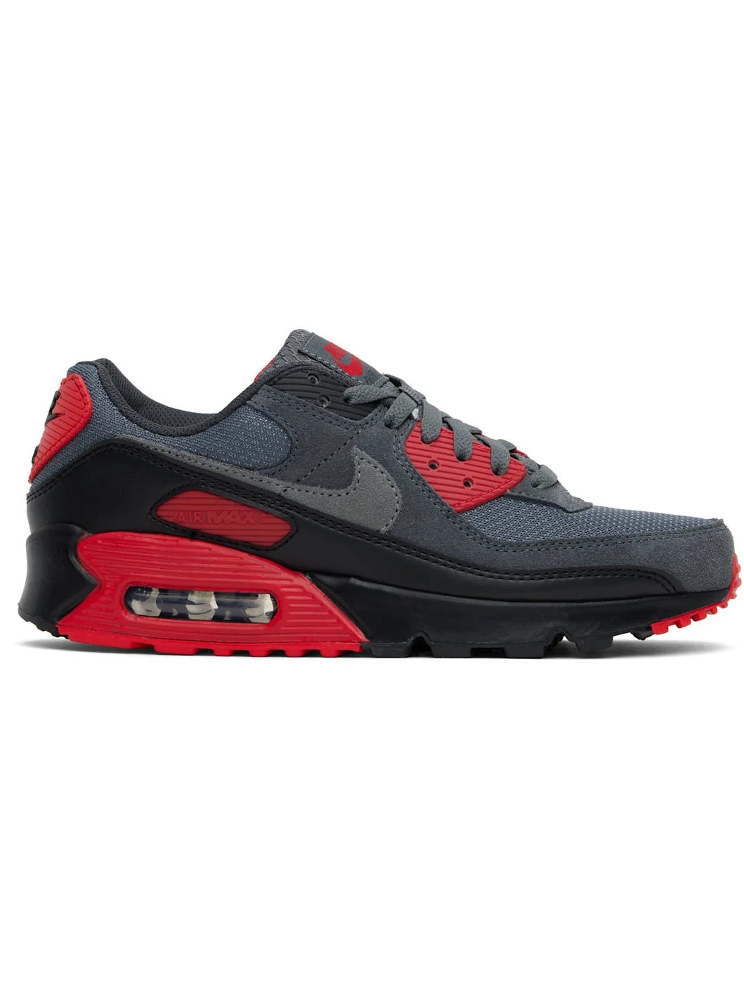 Gray & Red Air Max 90 Sneakers - 1