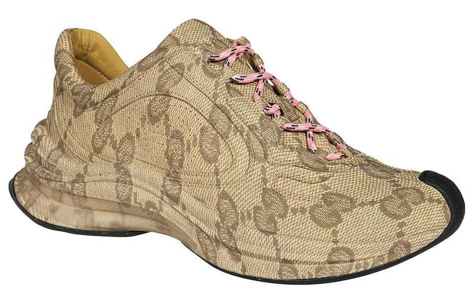 (WMNS) Gucci Run Sneaker 'Beige Ebony Monogram' 725612-AABEB-9742 - 2