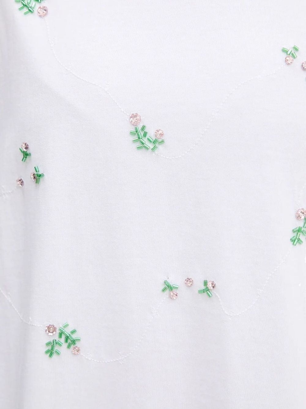 embellished floral-print T-shirt - 4