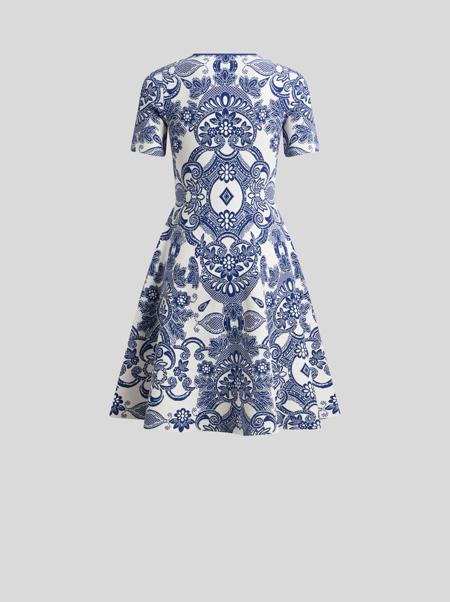 MINI KNIT JACQUARD DRESS - 5