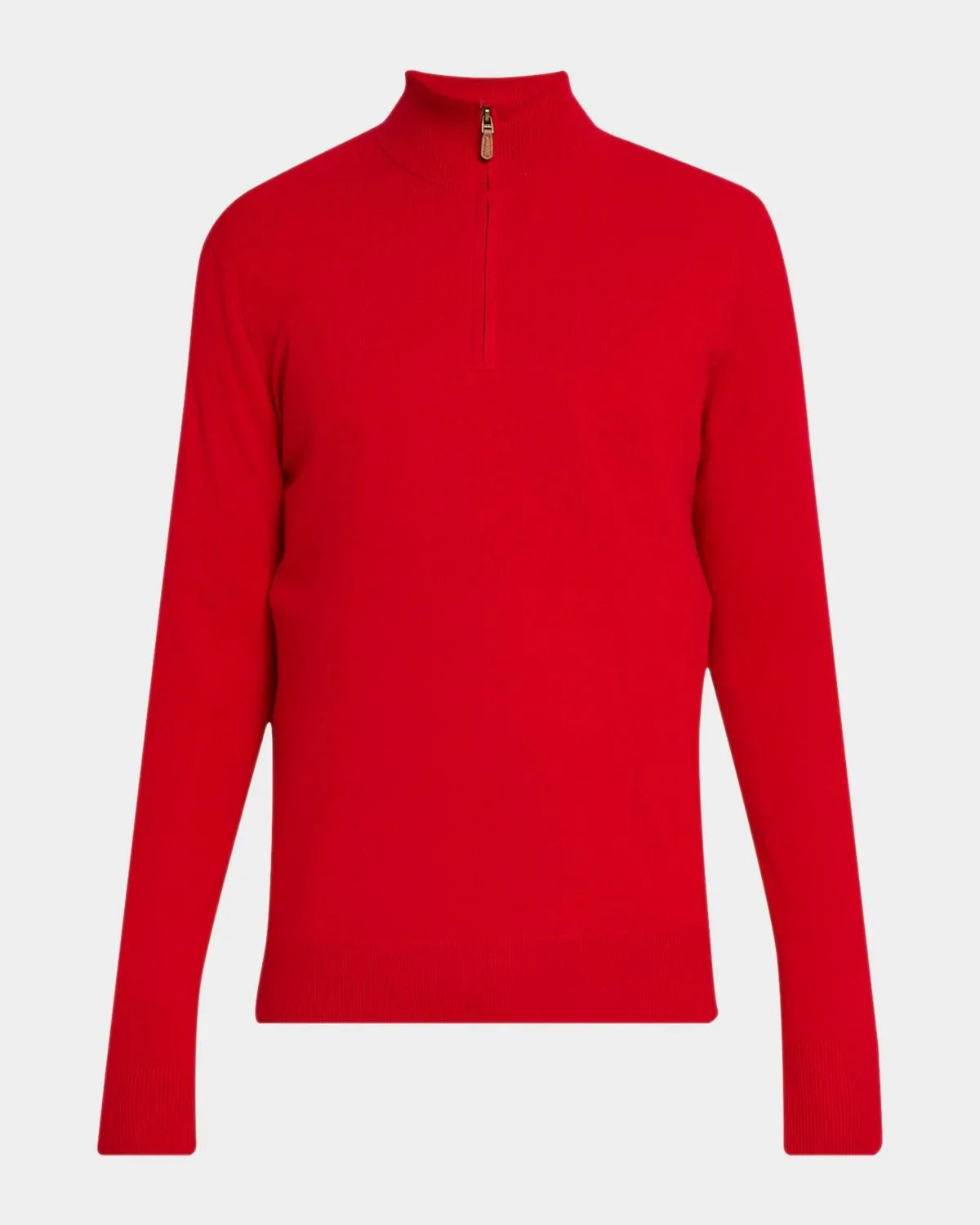Men's Cashmere Half-Zip Sweater - 1