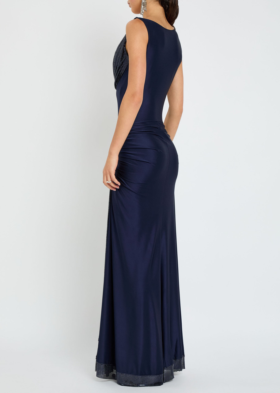 Rabanne Chainmail-embellished Stretch-satin Gown - 3