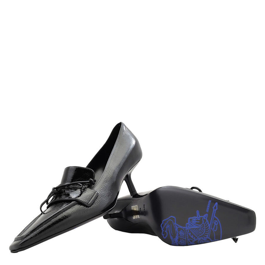 Burberry Black Leather Storm Court Pumps - 2