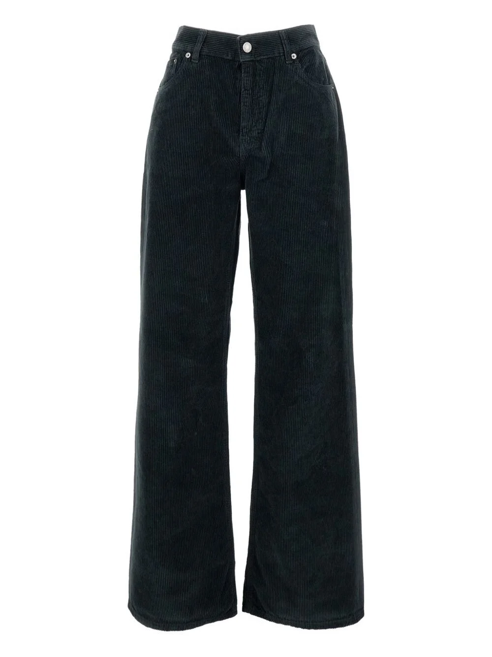 corduroy straight-leg trousers - 1