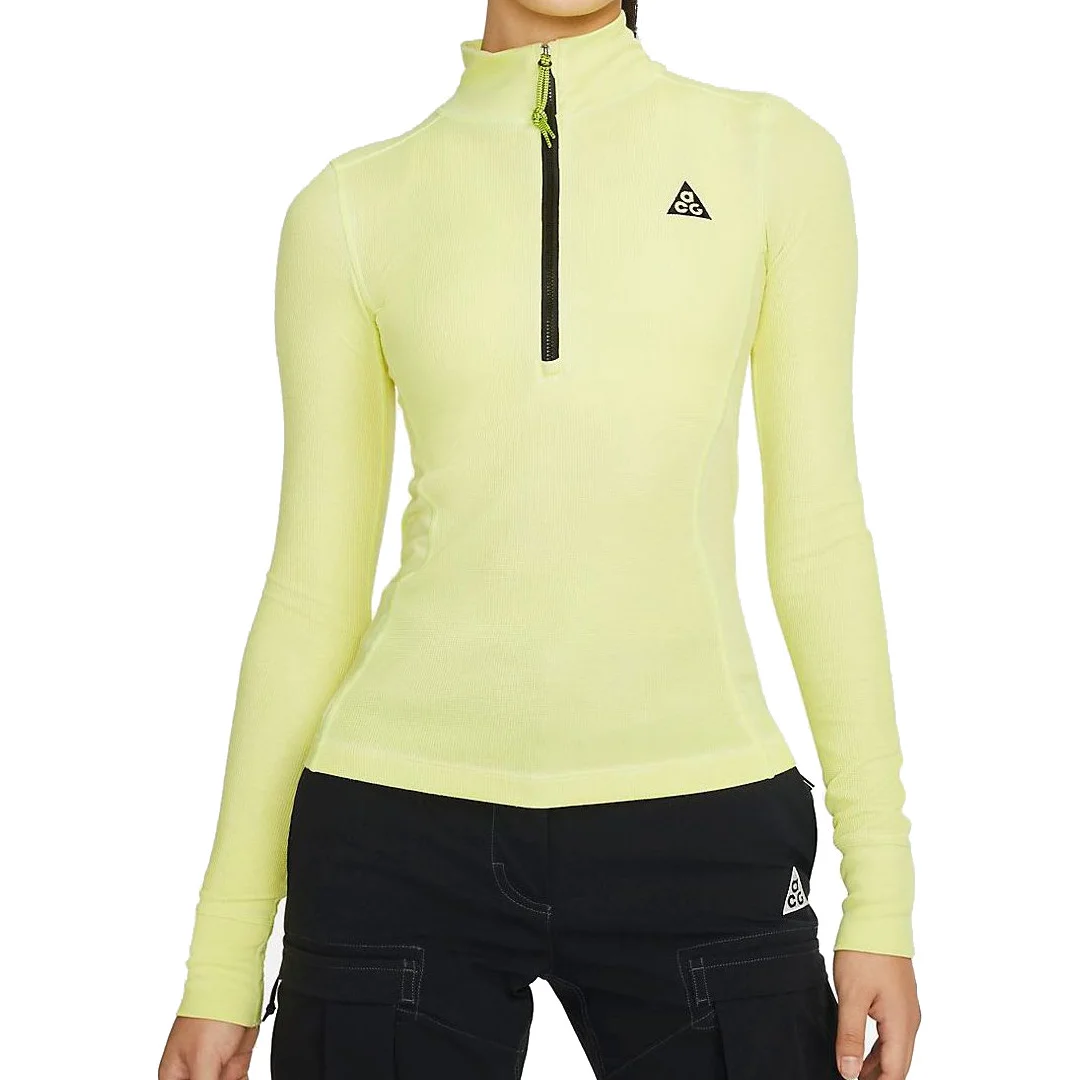(WMNS) Nike ACG Long Sleeve Base Layer Top 'Green Yellow' DH3096-389 - 1