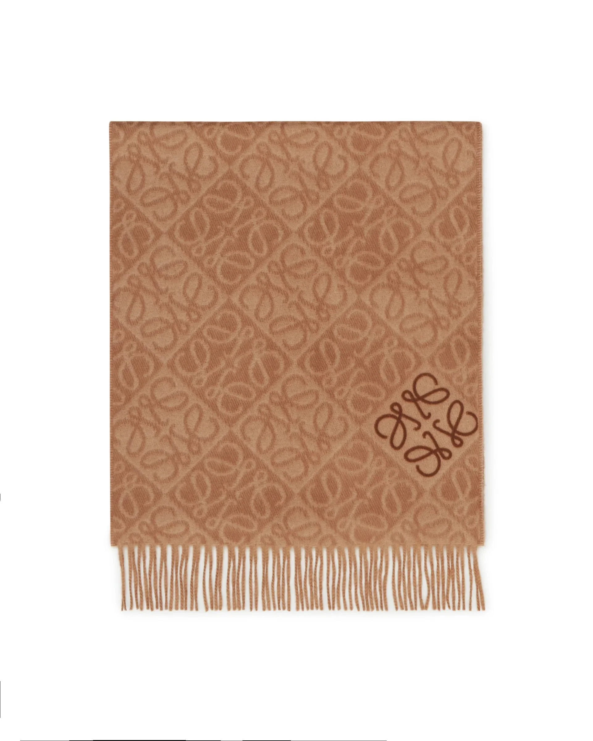 Brown Anagram Scarf - 1