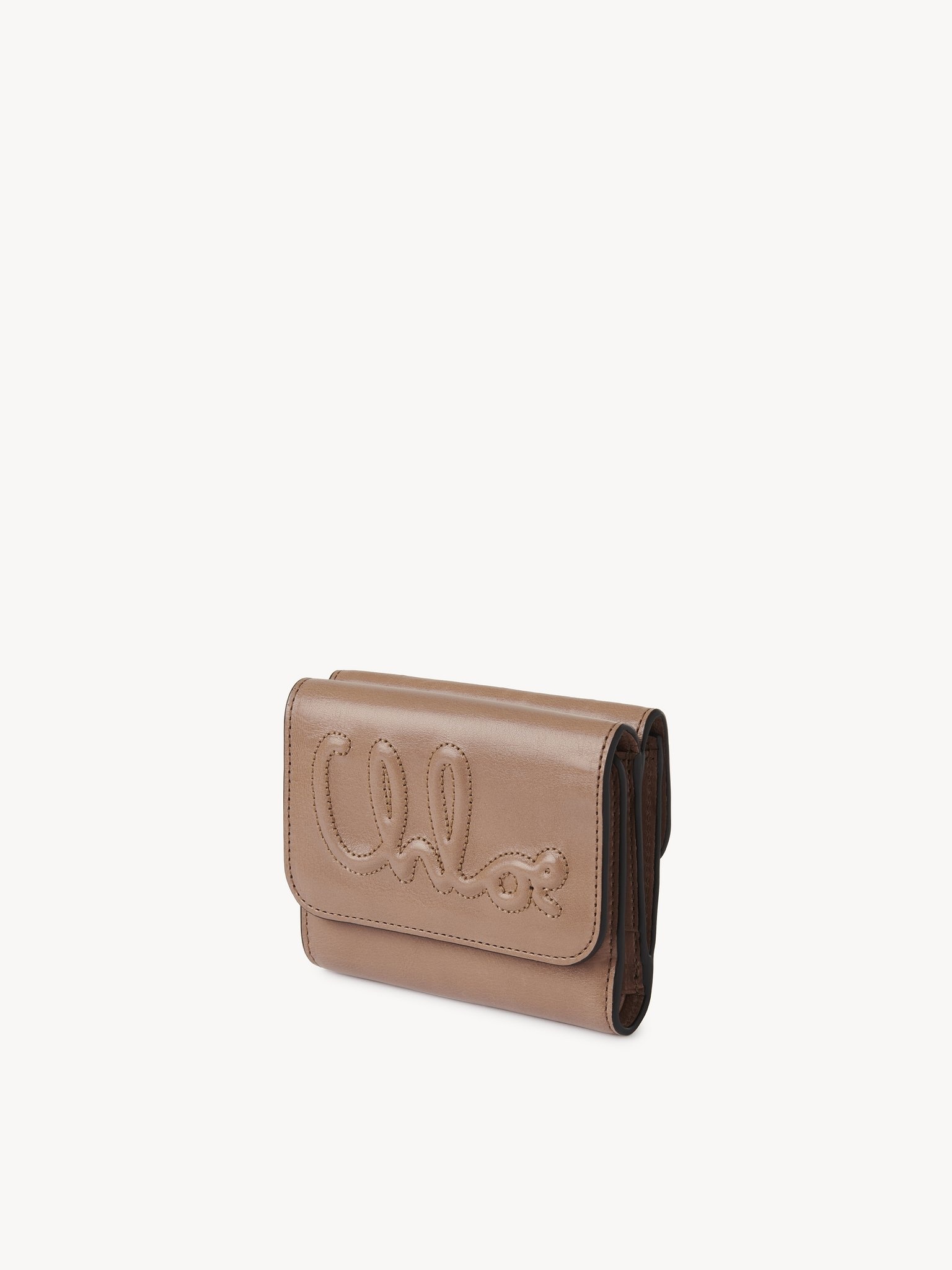 C CHLOÉ SMALL TRI-FOLD IN SHINY LEATHER - 2