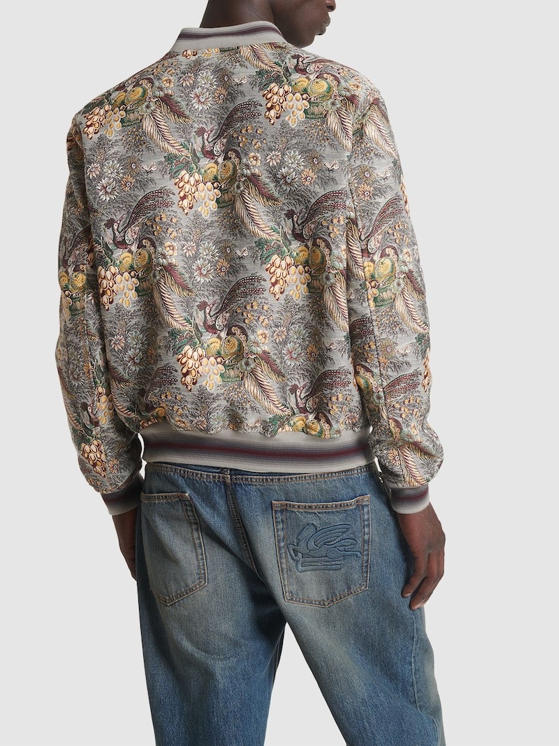 Printed tech bomber jacket - 3