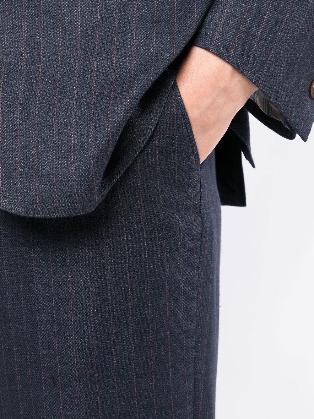 pinstripe single-breasted suit - 5