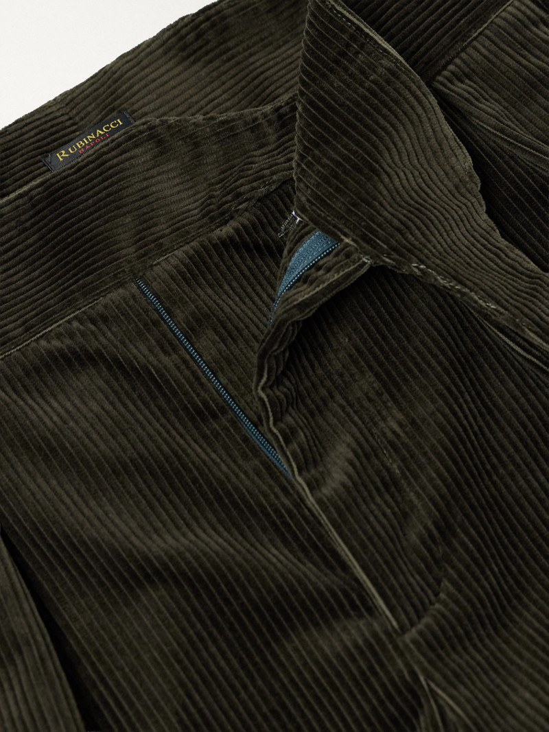 Manny Tapered Pleated Cotton-Corduroy Suit Trousers 6