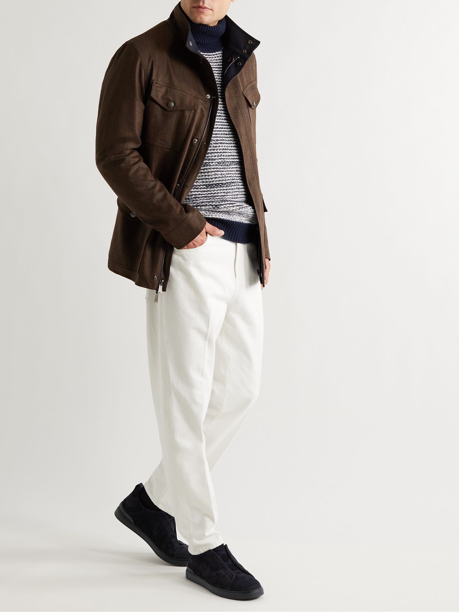 Suede Slip-On Sneakers - 3
