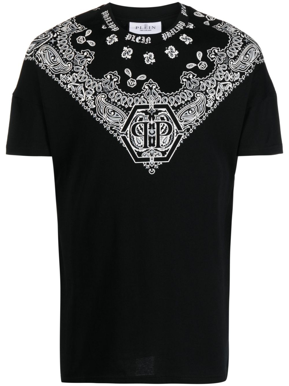 SS paisley-print round-neck T-shirt - 1