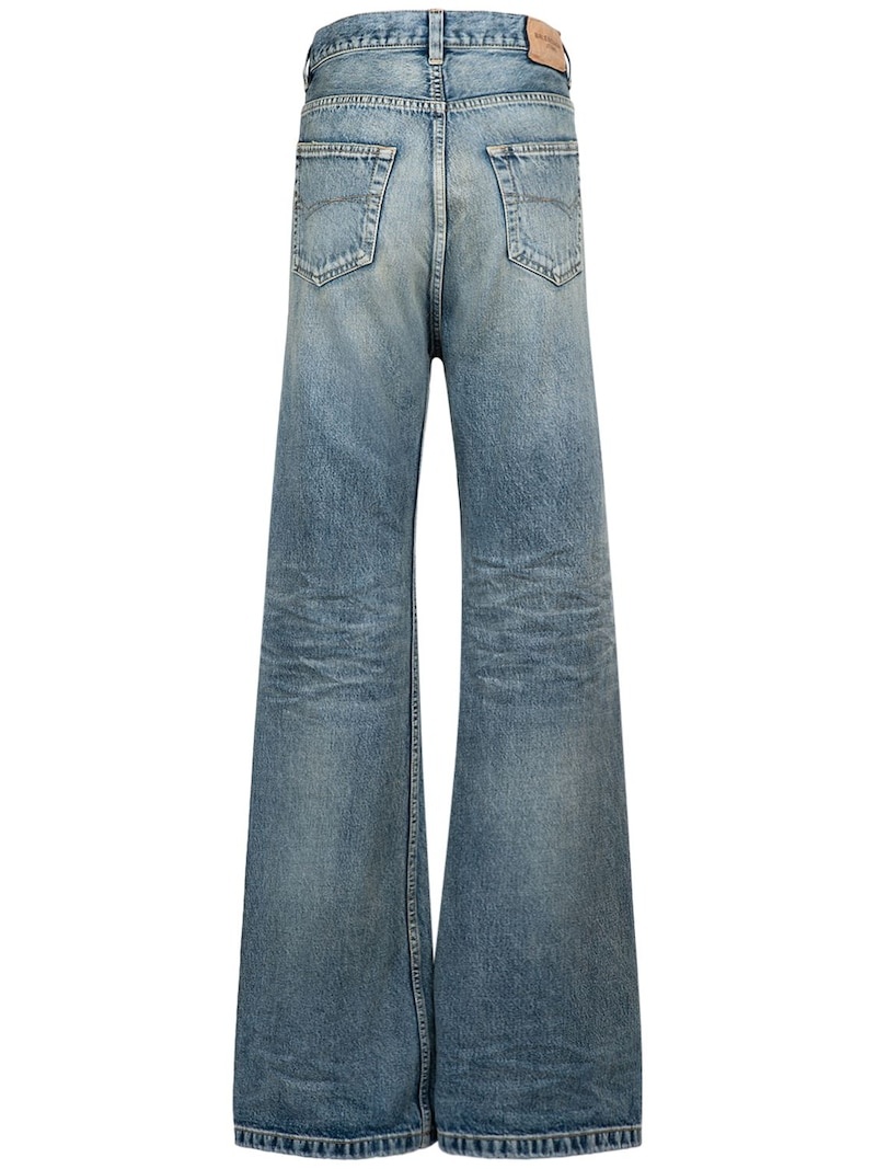 BALENCIAGA Japanese denim flared jeans | REVERSIBLE