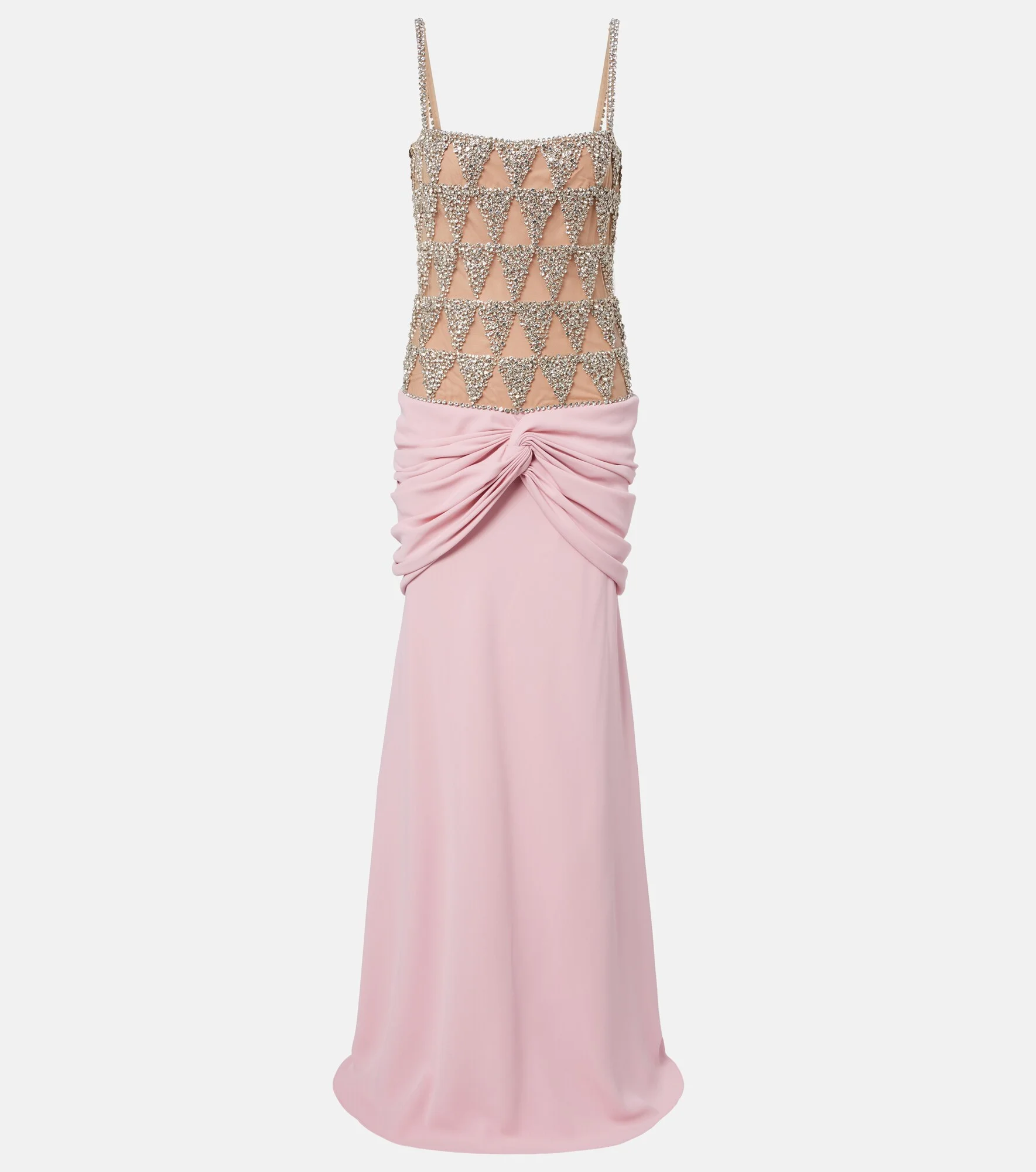 Embellished draped gown - 1