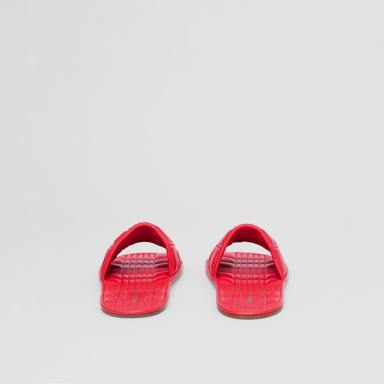 Quilted Leather Slides - 6