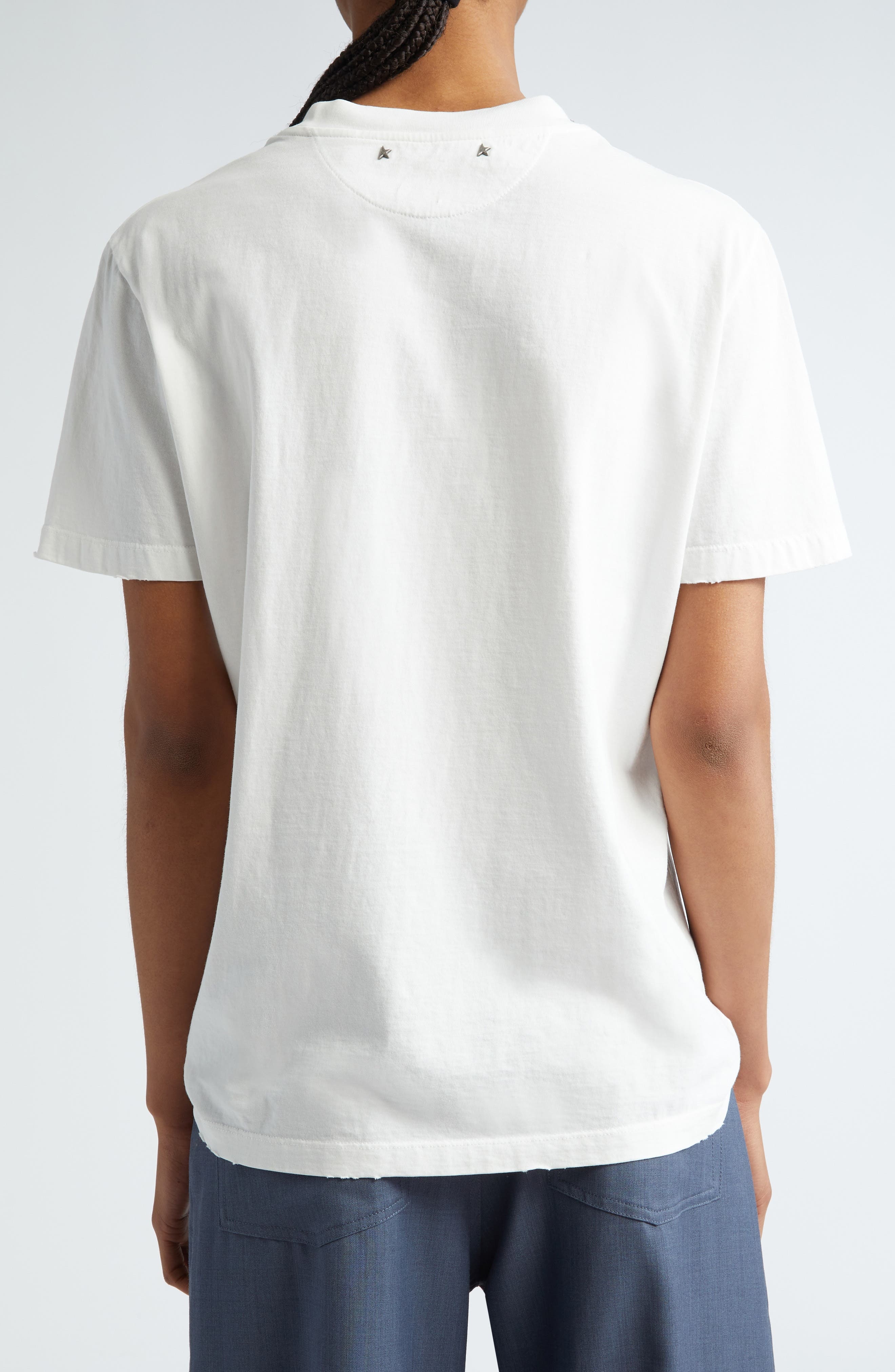Distressed Cotton T-Shirt - 3