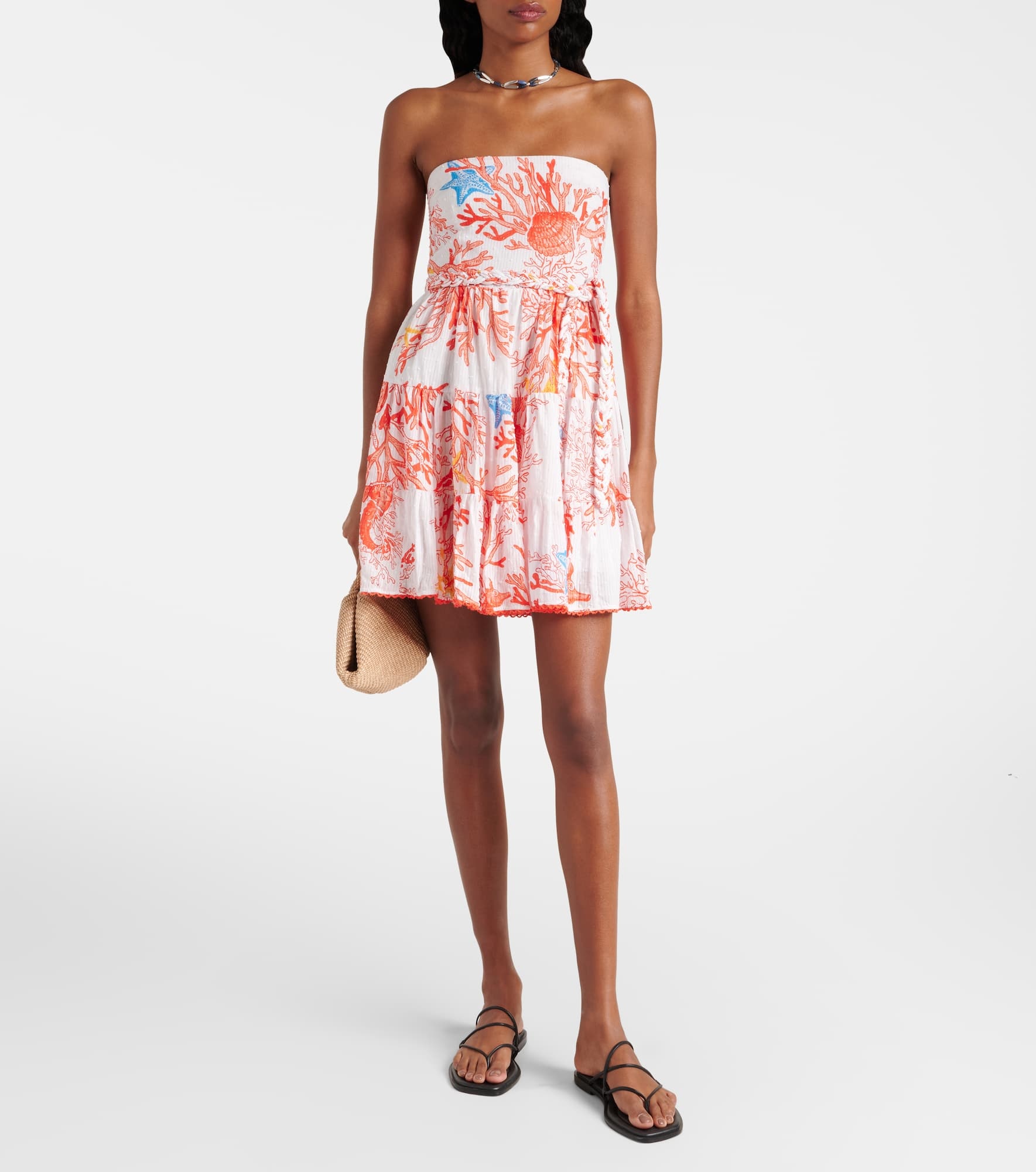 Christine printed cotton minidress - 2
