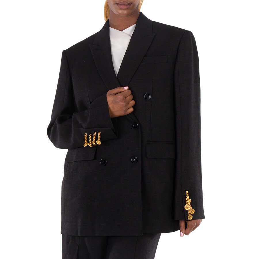 Burberry Long Sleeve Double Breasted Jacket - 4