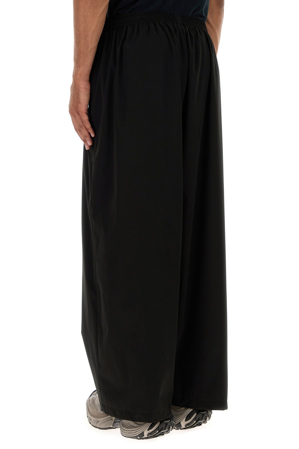 Black tech fabric Balenciaga X Automobili Lamborghini wide-leg pant - 4