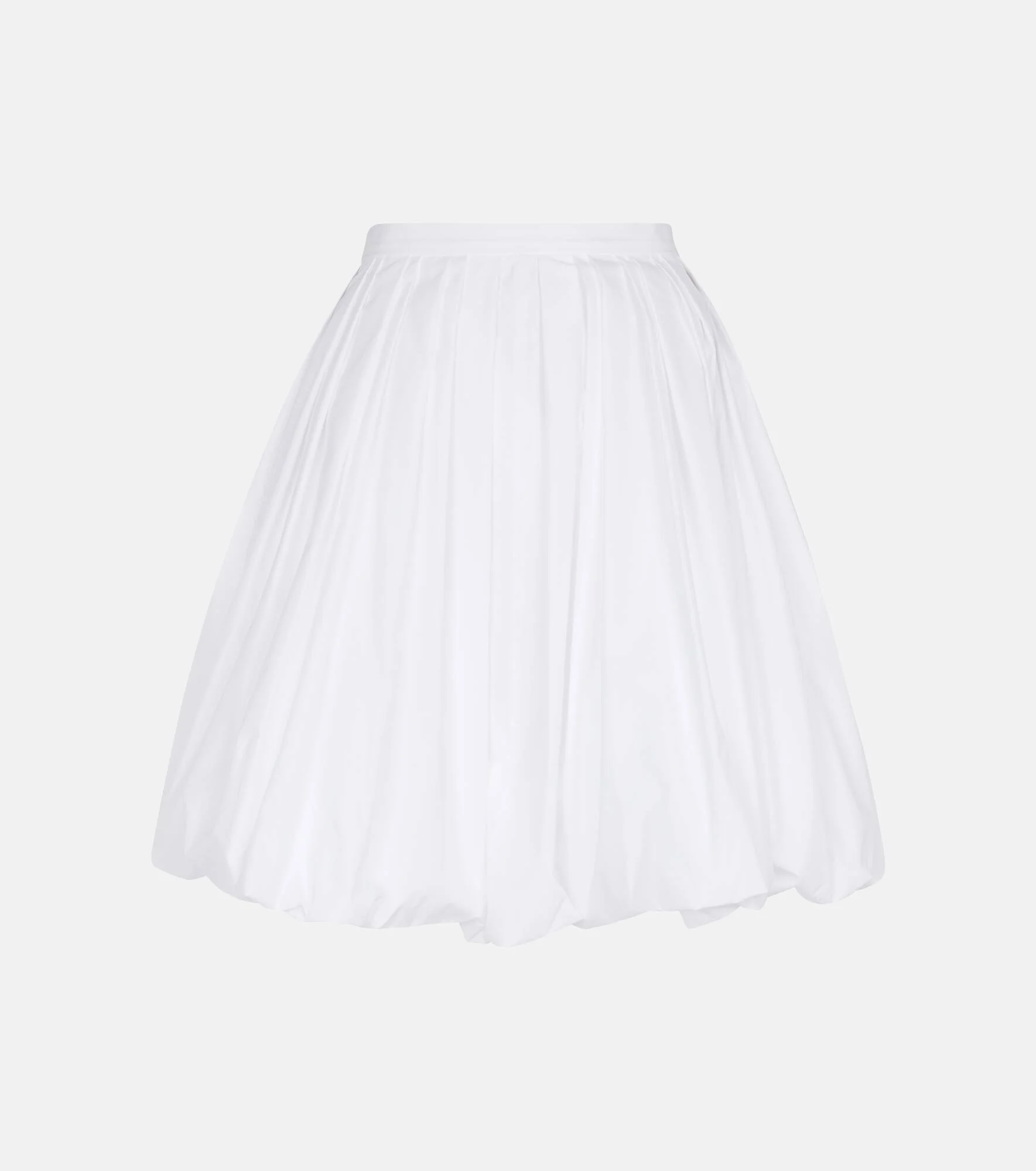 Cotton-blend poplin miniskirt - 1