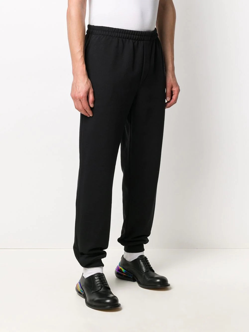 logo embroidered loose fit track pants - 3