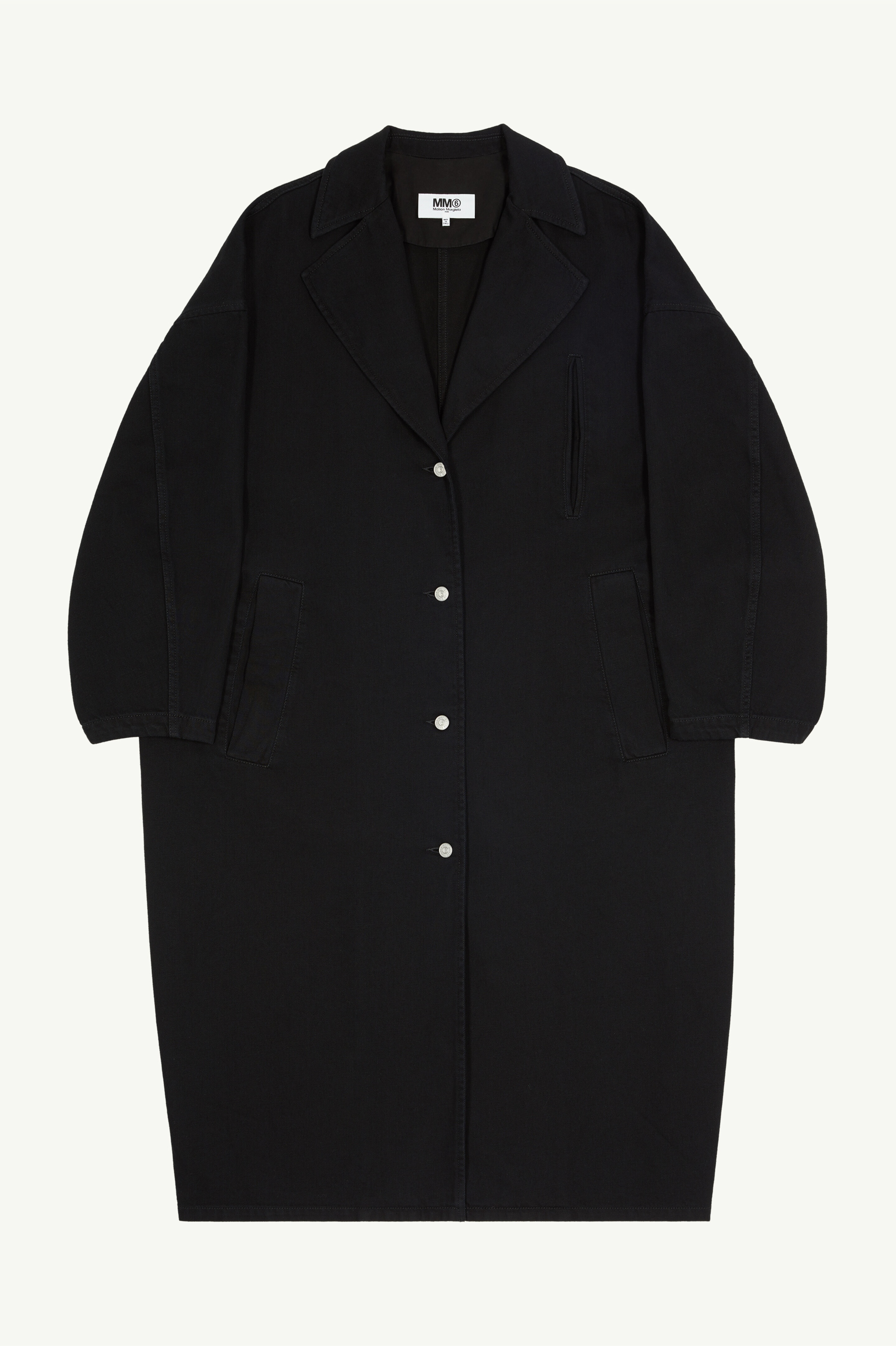 Oversized indigo denim coat - 1