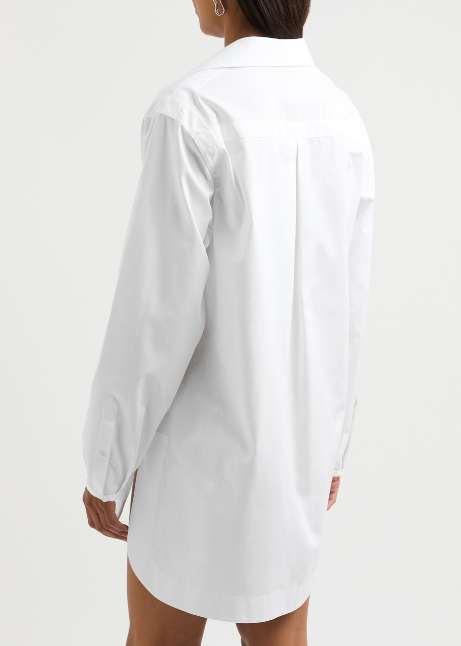 Alaïa Cotton-poplin Mini Tunic Dress - 3