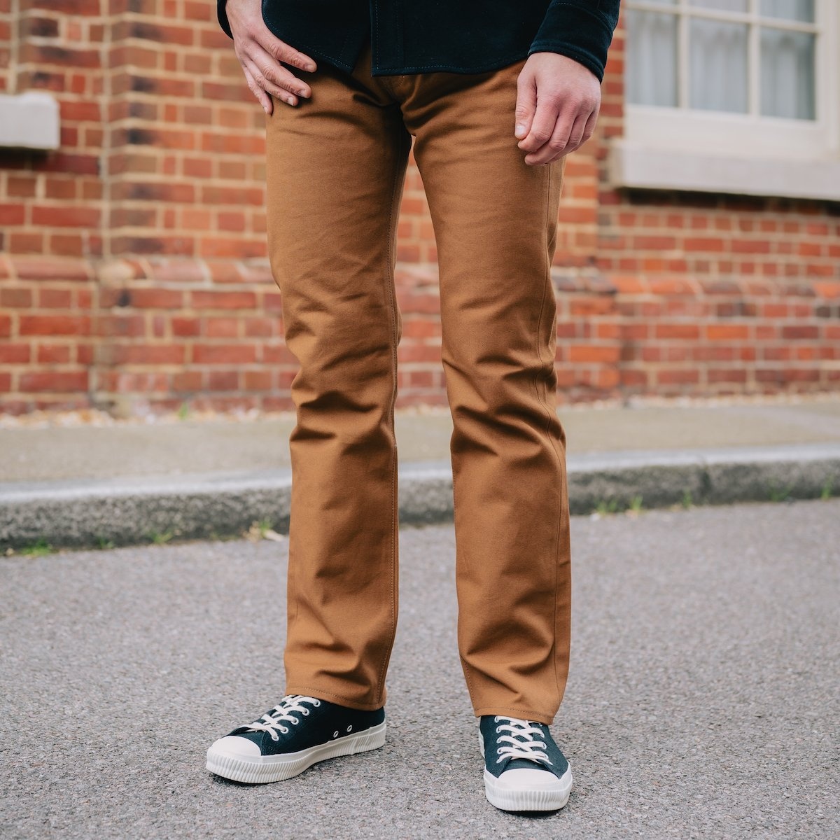 IH-634D 17oz Duck Straight Cut Jeans - Brown - 4