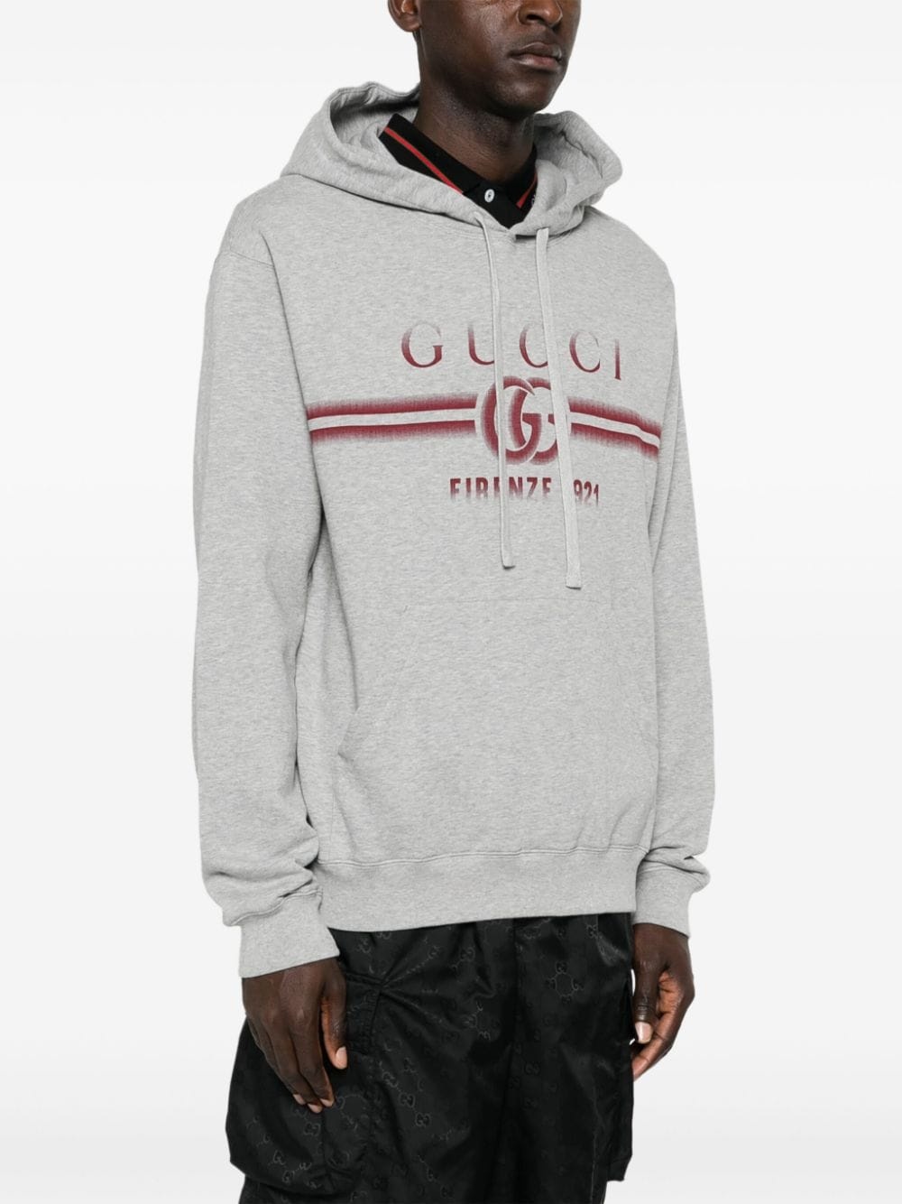 Double G mÃ©lange cotton hoodie - 3