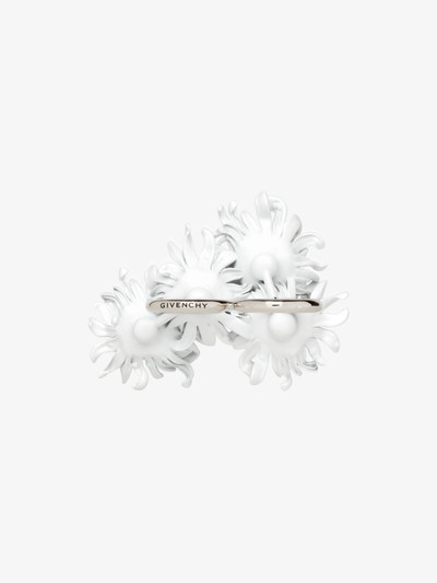 Givenchy DAISY DOUBLE FINGERS RING IN METAL AND ENAMEL WITH CRYSTALS outlook
