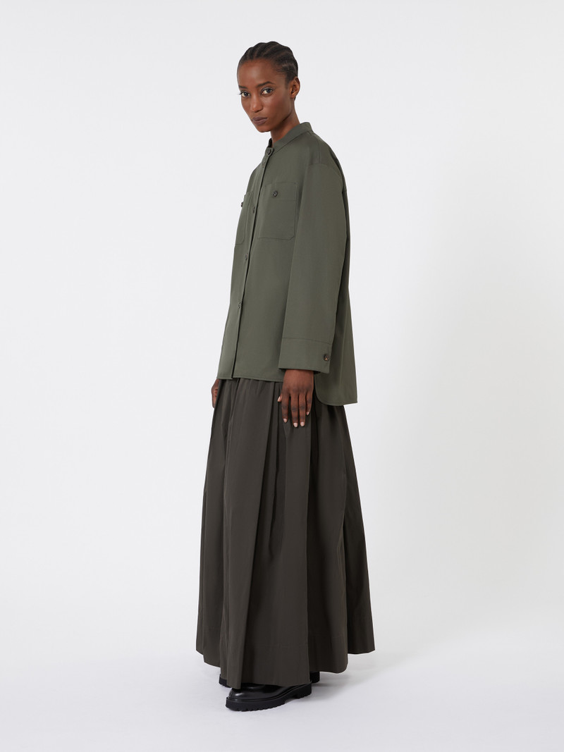 'S Max Mara ALI Cotton Mandarin-neck shirt outlook