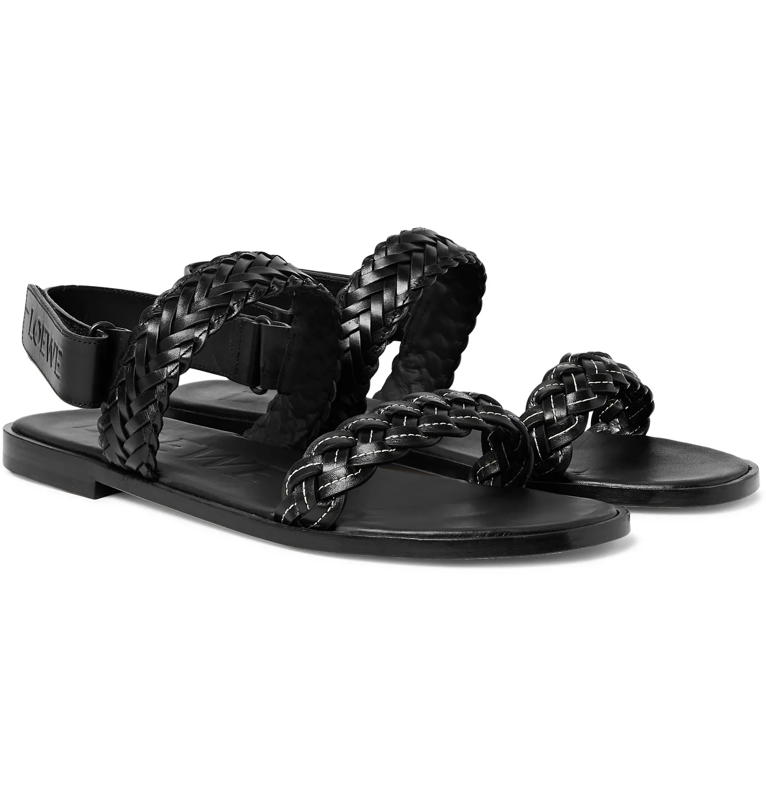 + Paula's Ibiza Braided Leather Sandals - 2