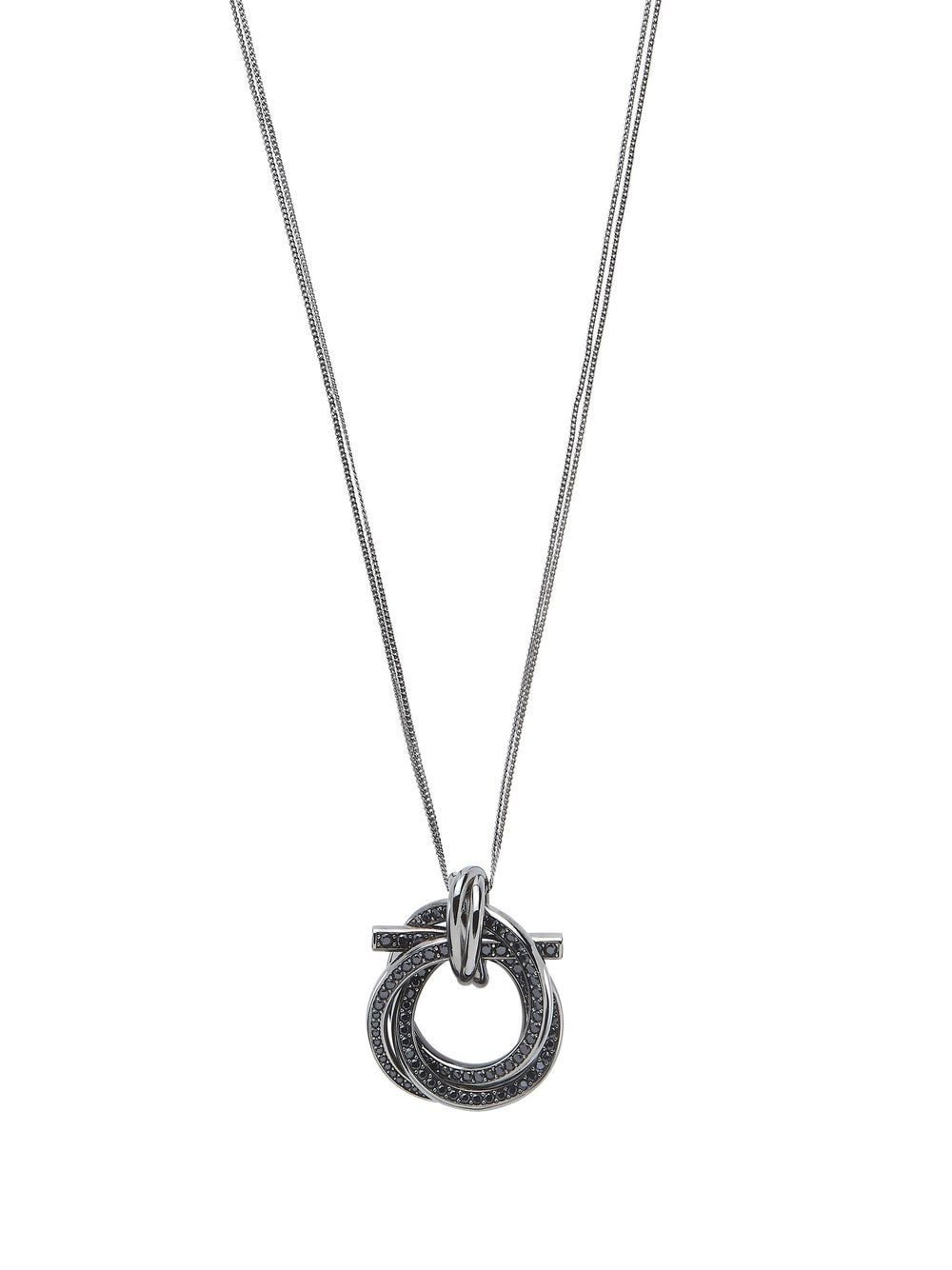 Gancini-detail pendant necklace - 1