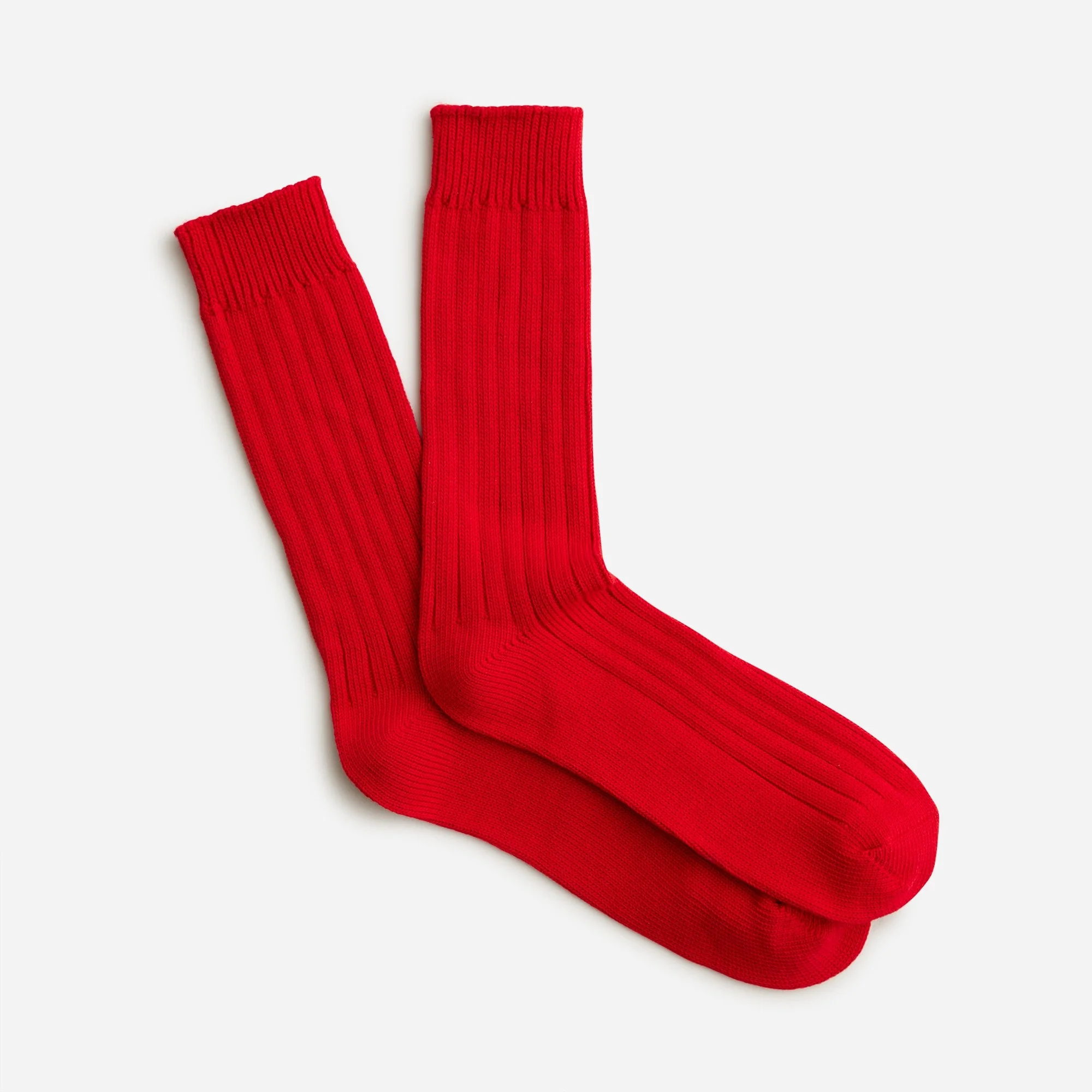 Ribbed cotton-blend socks - 1