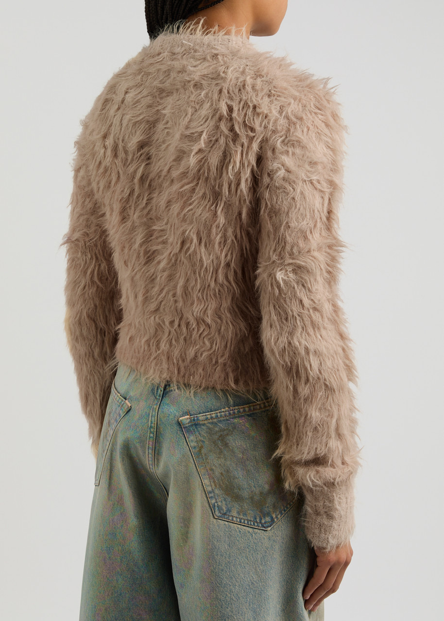Acne Studios Kradi Textured Knitted Cardigan - 4