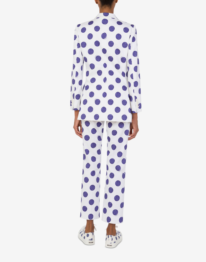 Moschino STRETCH SATIN JACKET BIRO POLKA DOTS outlook