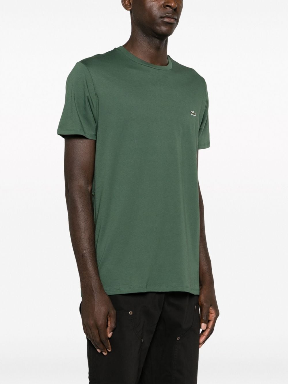 logo-patch jersey T-shirt - 3