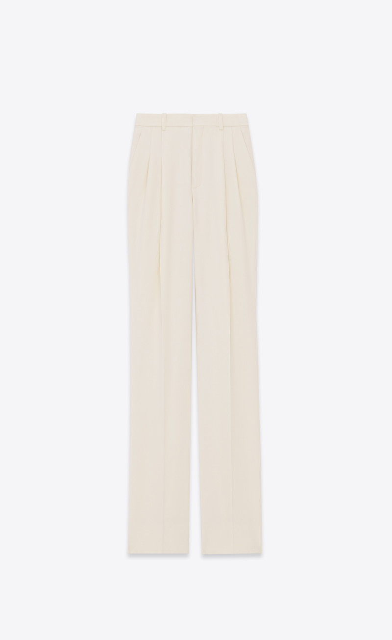 wide-leg pants in wool gabardine 1