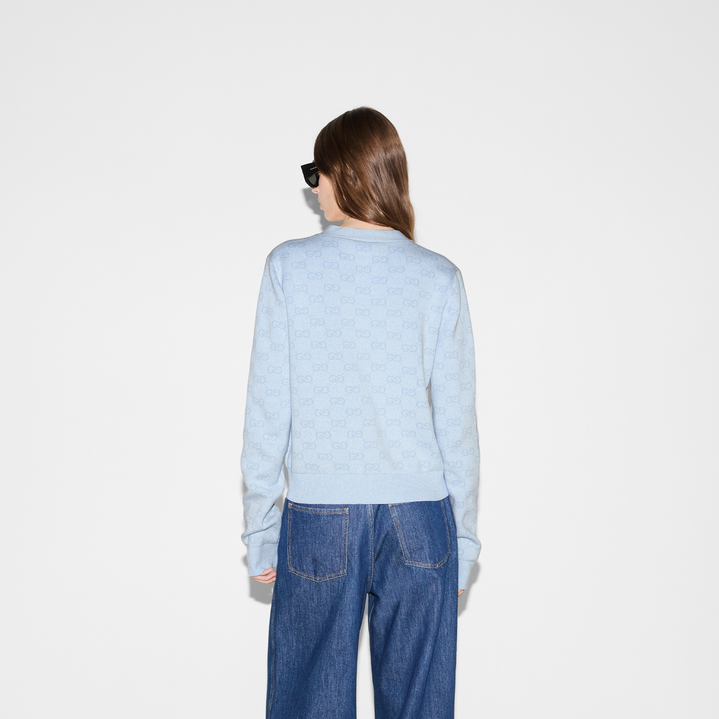 Fine cotton GG jacquard cardigan - 4