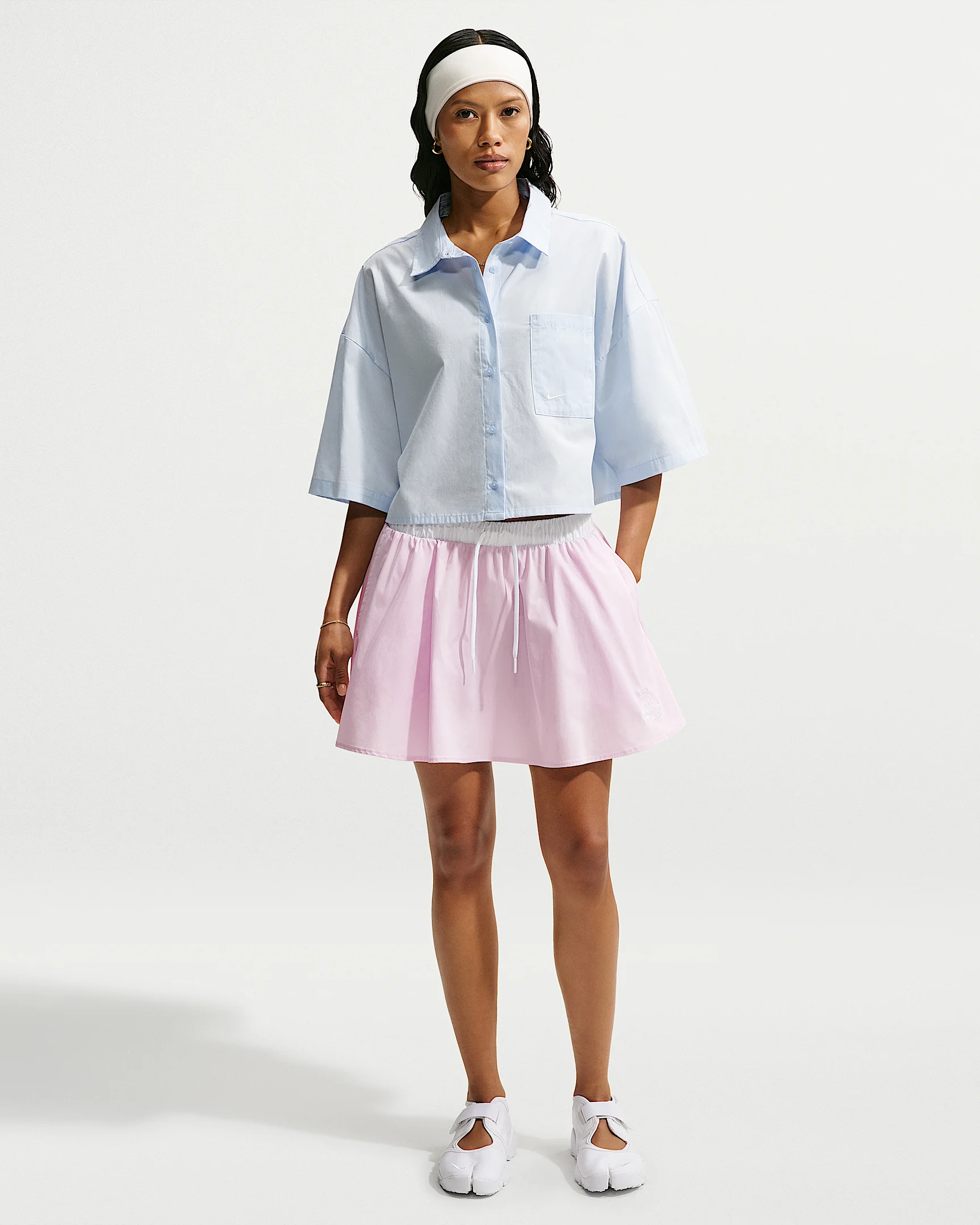 Nike Sportswear Women's Mid-Rise Poplin Mini Skirt - 1