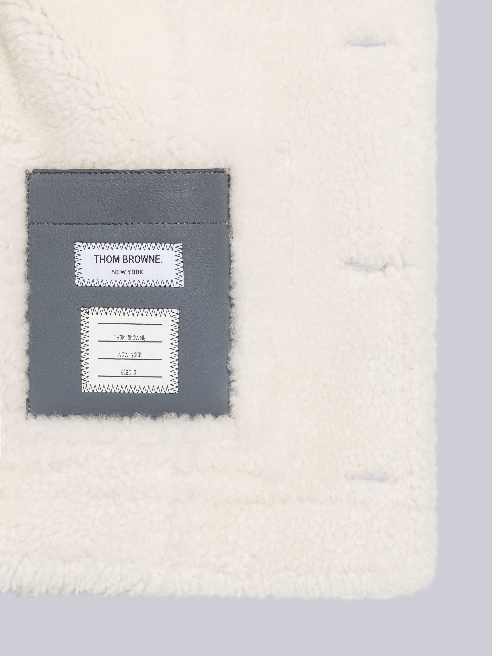 DYED SHEARLING ROUNDED PATCH POCKET JACKET - 6