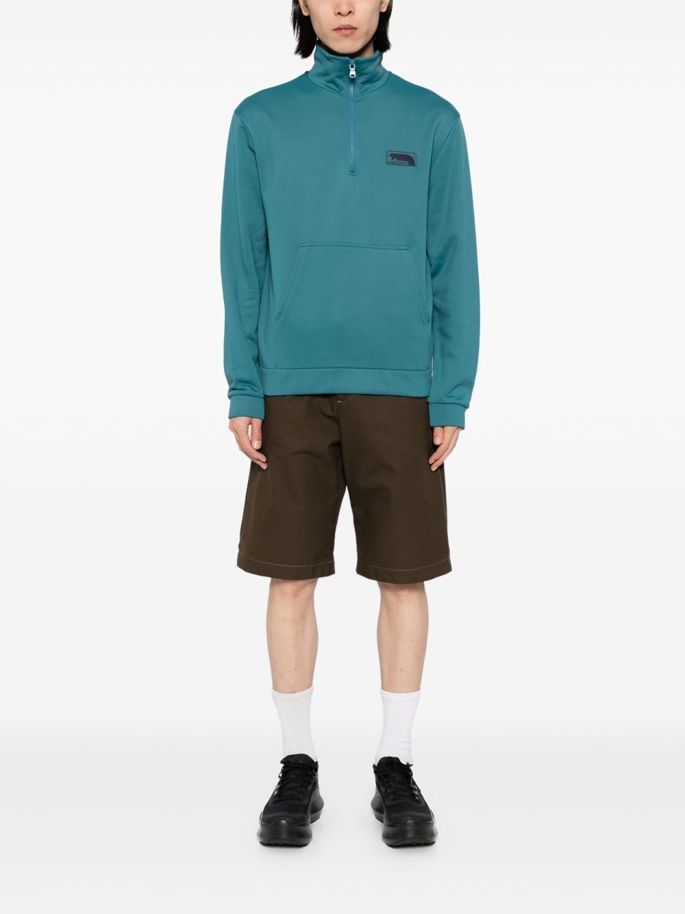 logo patched jacket - 2