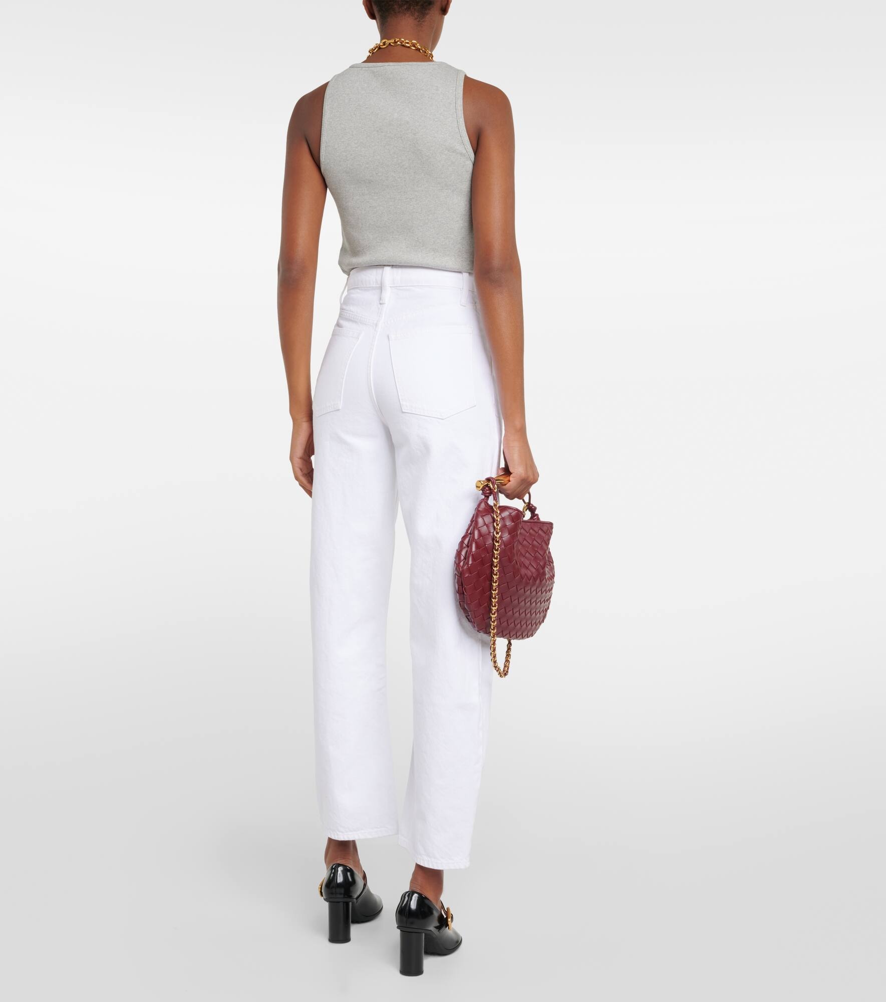 High-rise barrel-leg jeans - 3