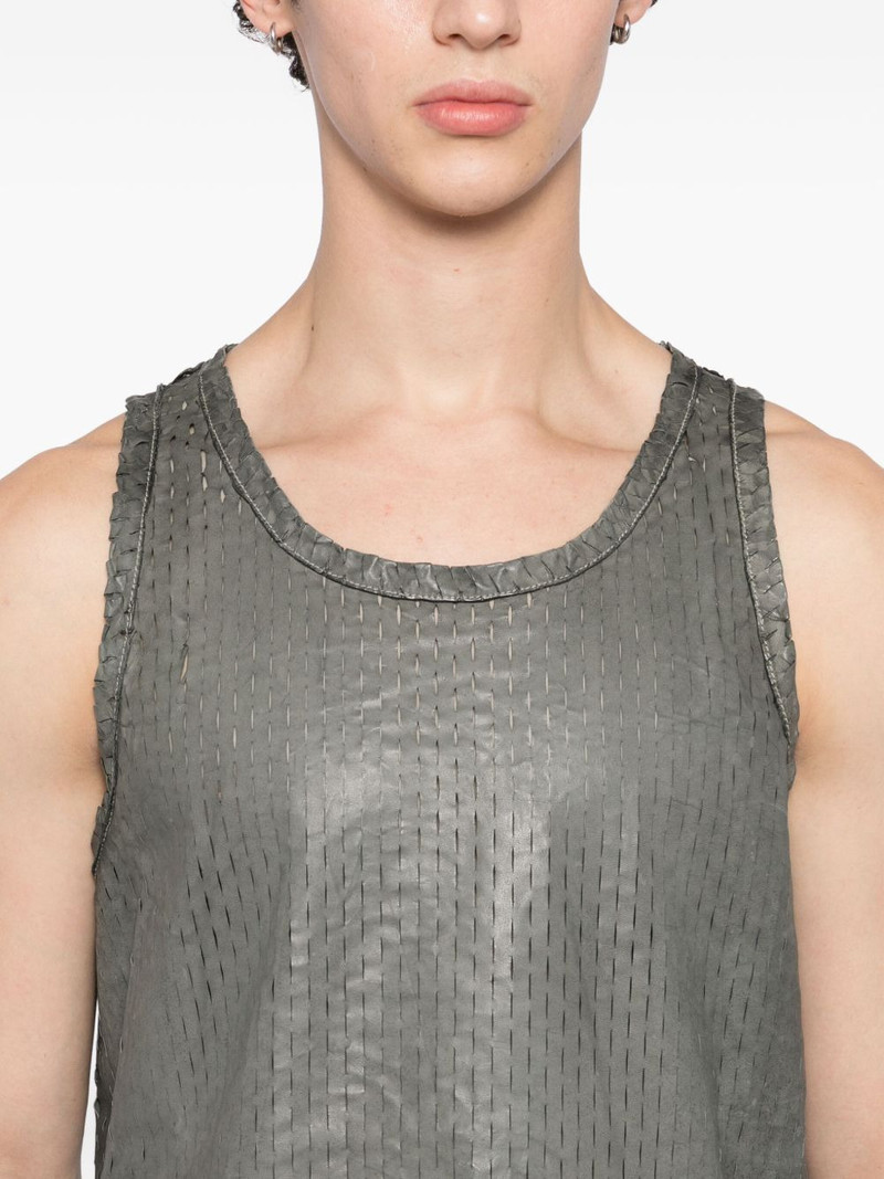 perforated leather tank top 5