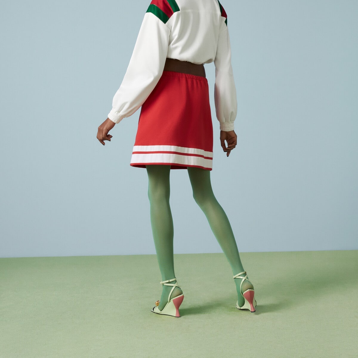 Jersey skirt with Round Interlocking G - 7
