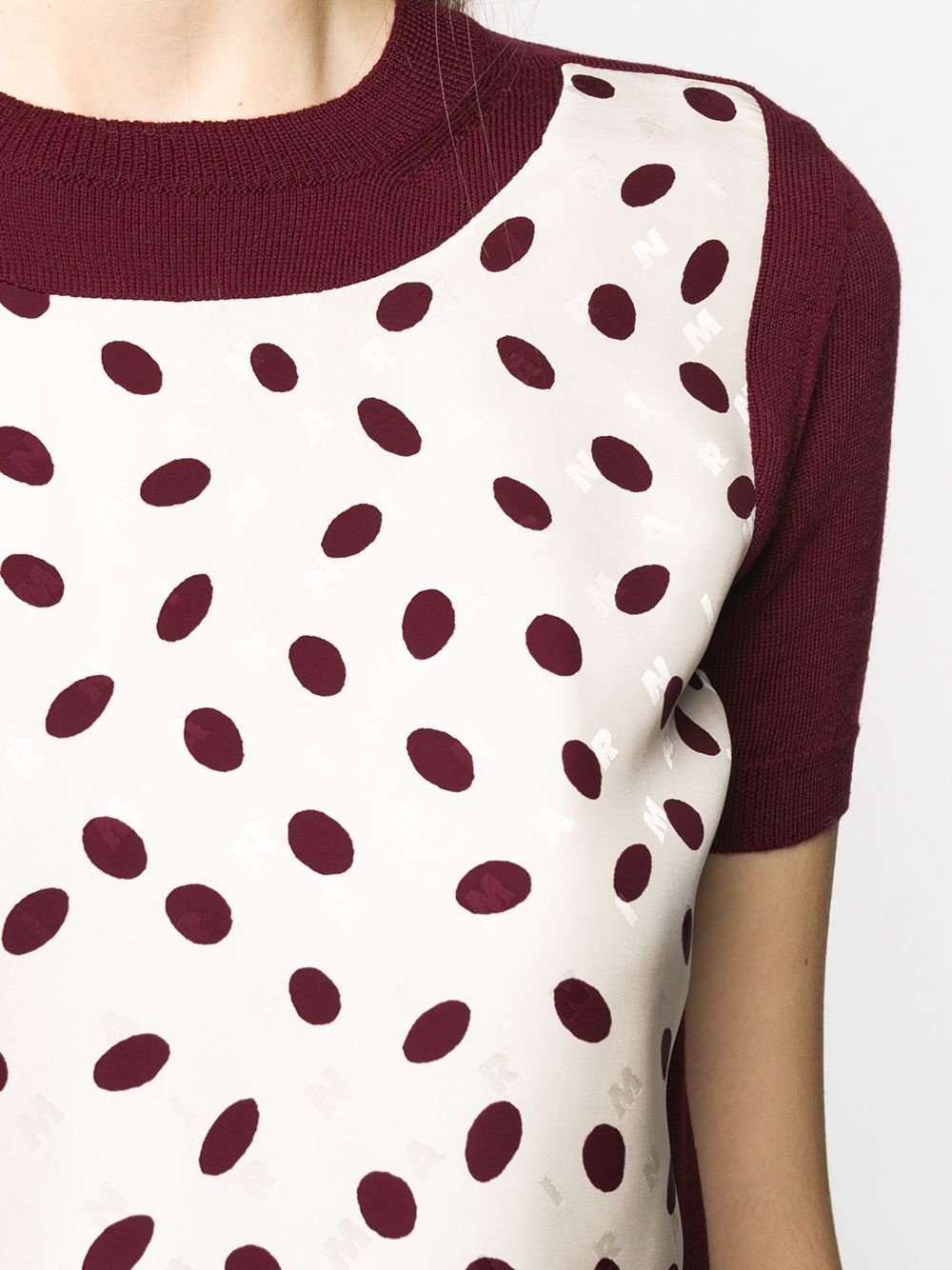 oval-print knitted top - 5