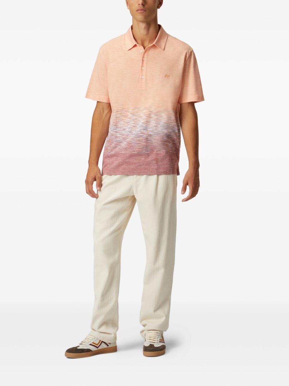 intarsia-knit polo shirt - 2