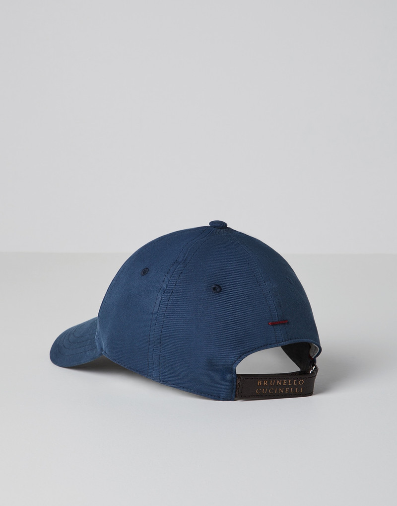 Brunello Cucinelli Baseball cap in twisted cotton gabardine outlook