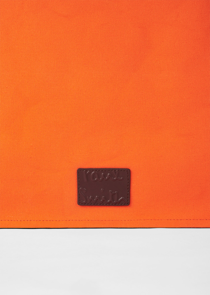 Orange Cotton Concertina Tote Bag 3